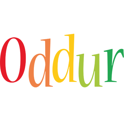 Oddur birthday logo