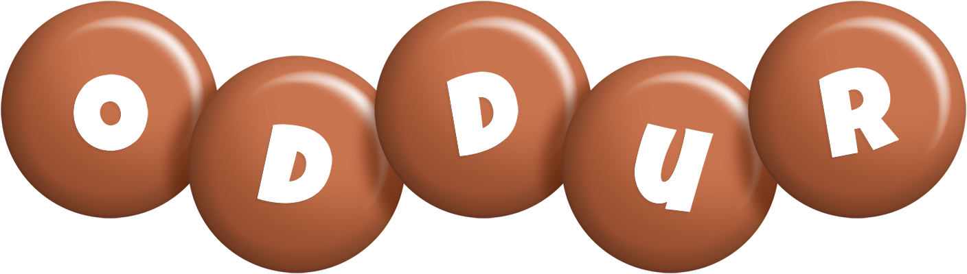 Oddur candy-brown logo