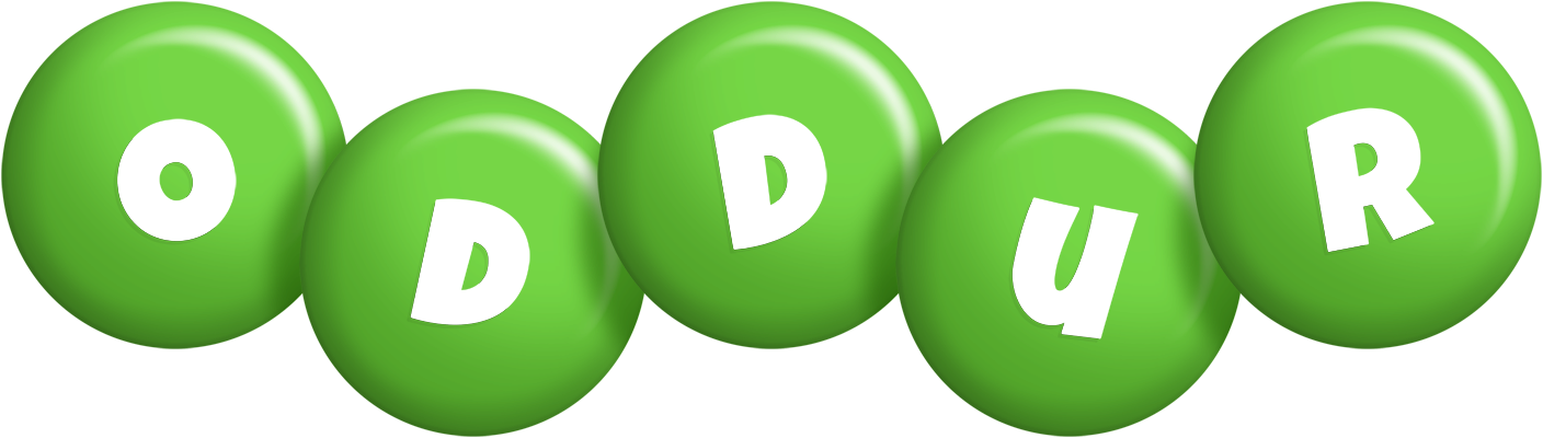 Oddur candy-green logo
