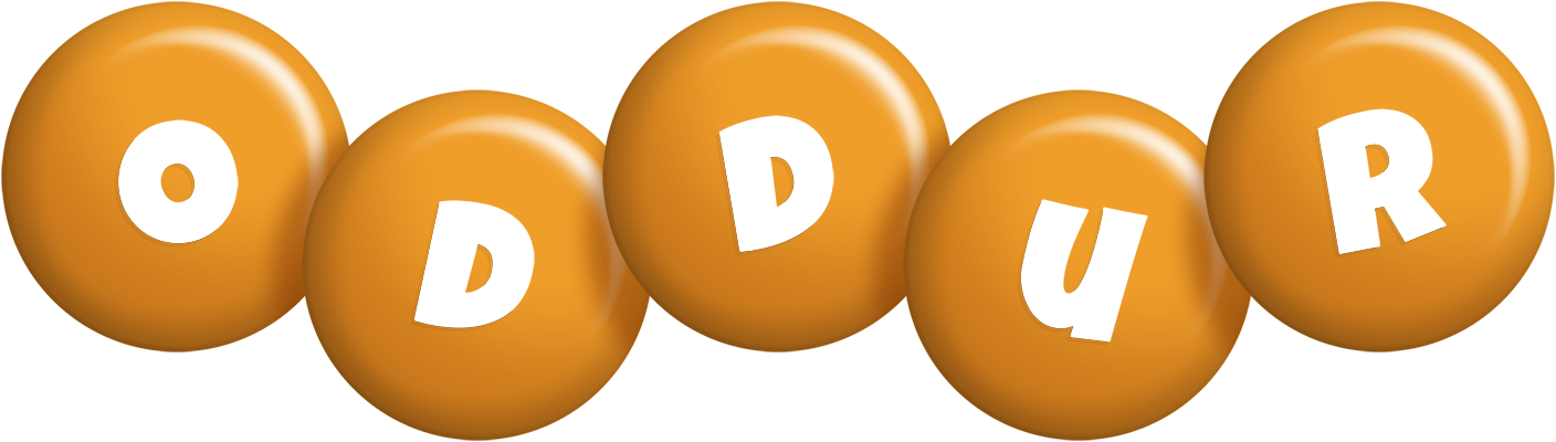 Oddur candy-orange logo