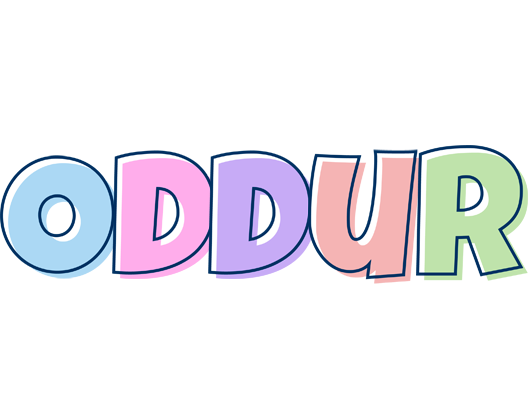 Oddur pastel logo