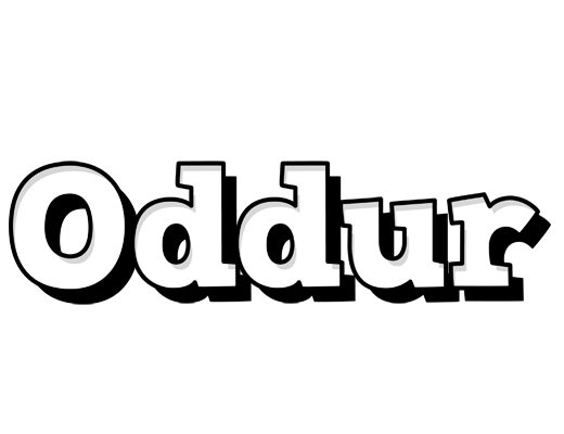 Oddur snowing logo