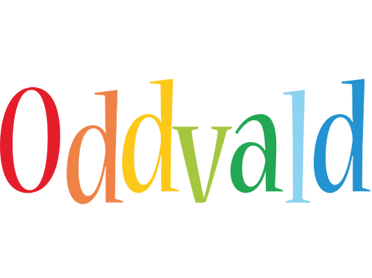 Oddvald birthday logo