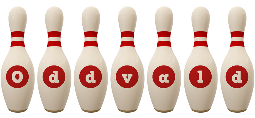 Oddvald bowling-pin logo