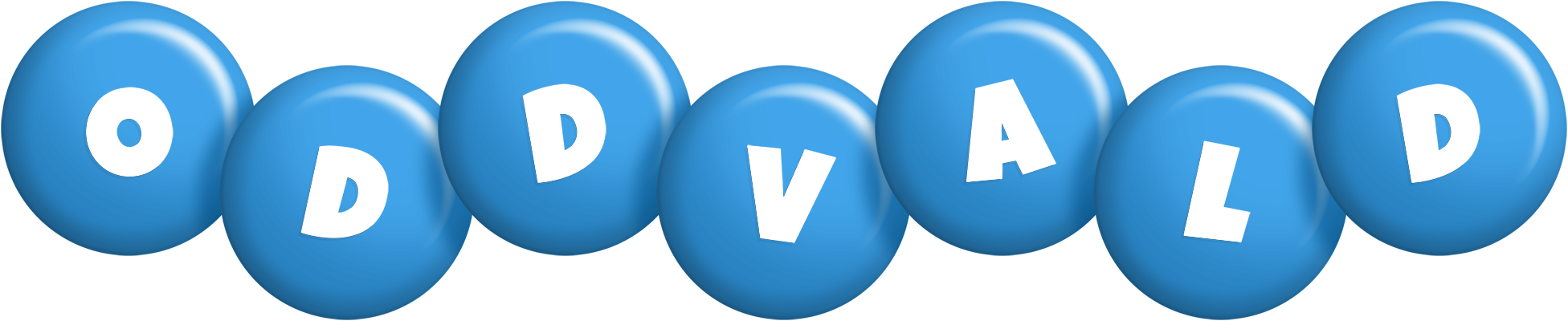 Oddvald candy-blue logo