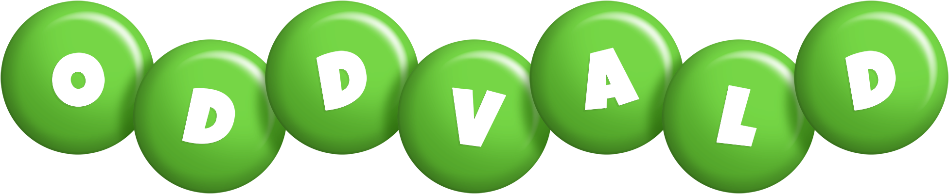 Oddvald candy-green logo