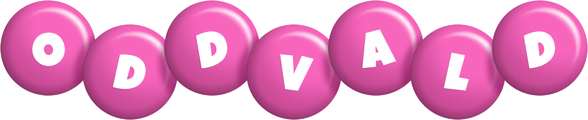 Oddvald candy-pink logo