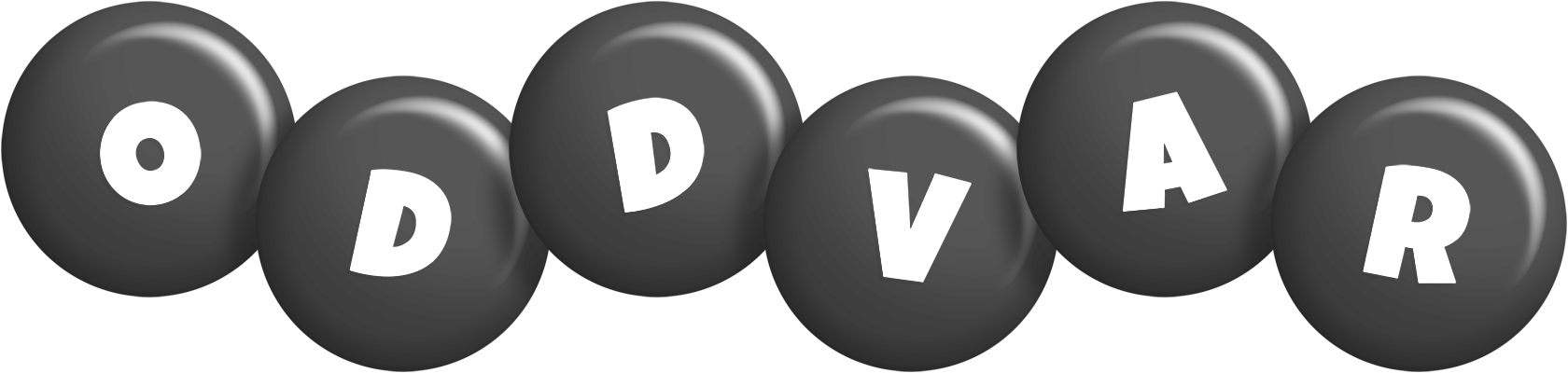 Oddvar candy-black logo