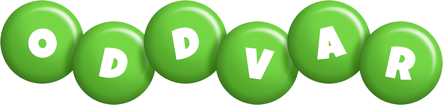 Oddvar candy-green logo