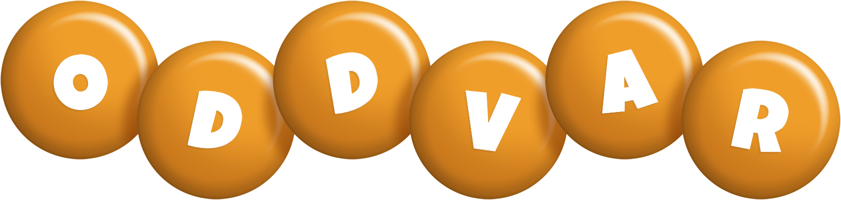 Oddvar candy-orange logo