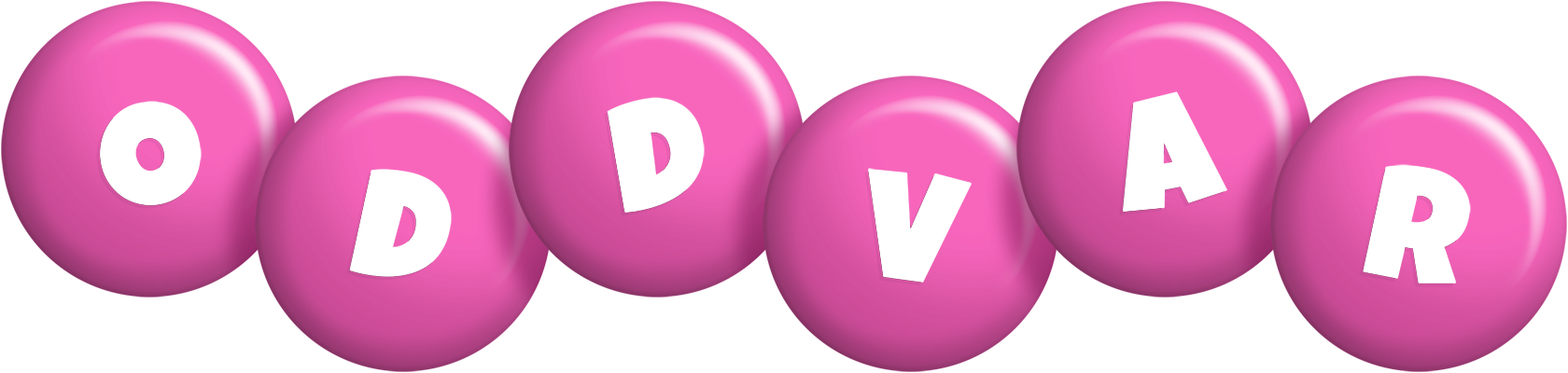 Oddvar candy-pink logo