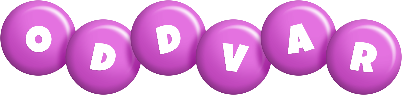Oddvar candy-purple logo
