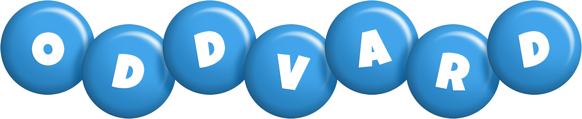 Oddvard candy-blue logo