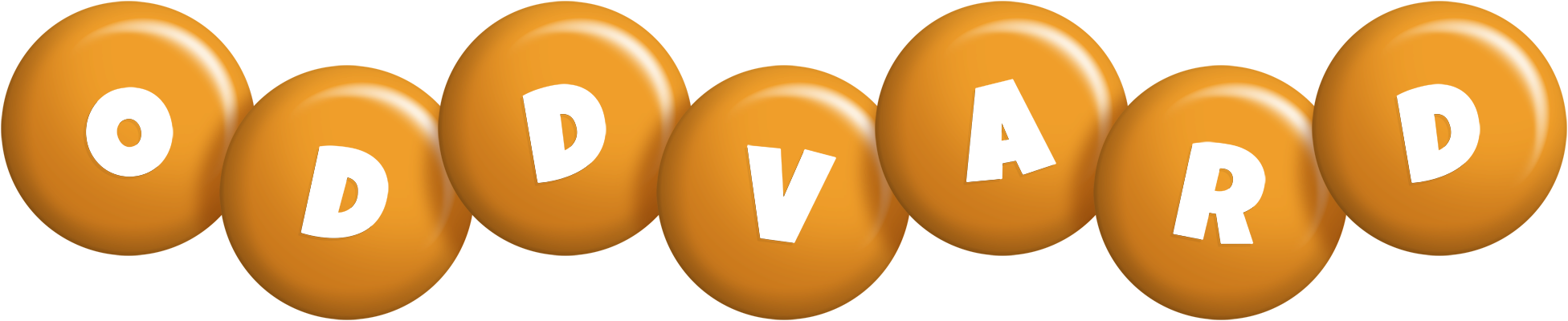 Oddvard candy-orange logo