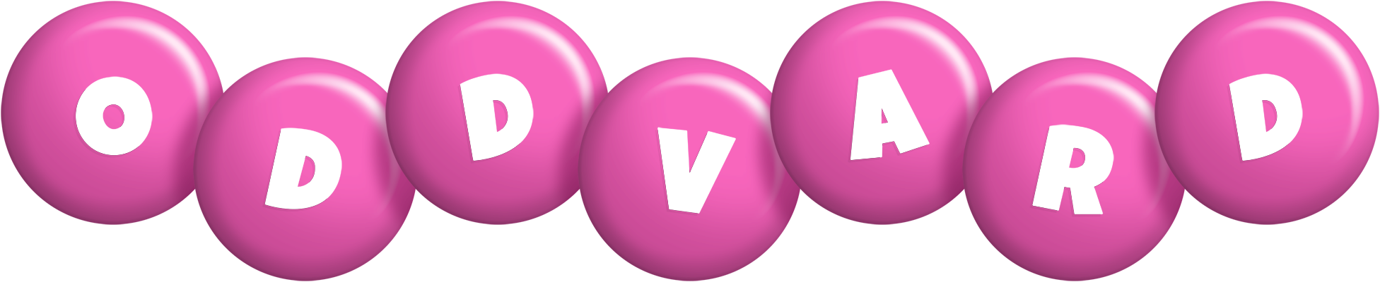 Oddvard candy-pink logo