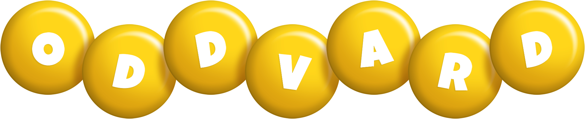 Oddvard candy-yellow logo