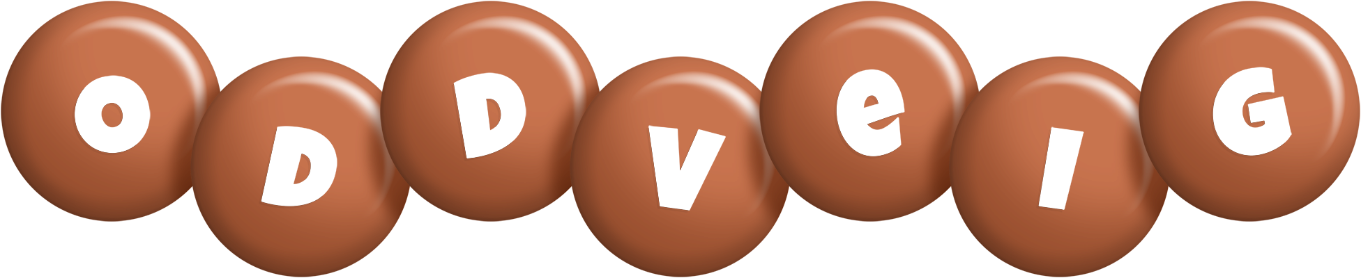 Oddveig candy-brown logo