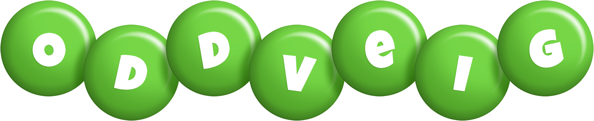 Oddveig candy-green logo
