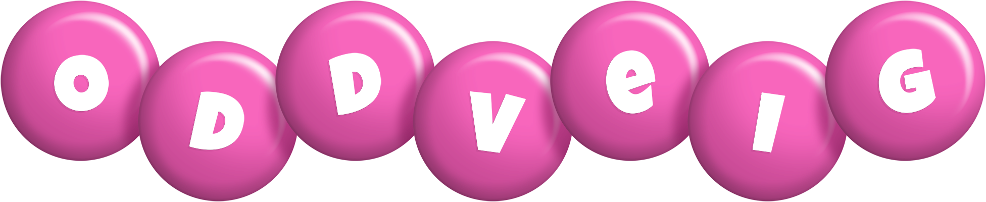 Oddveig candy-pink logo