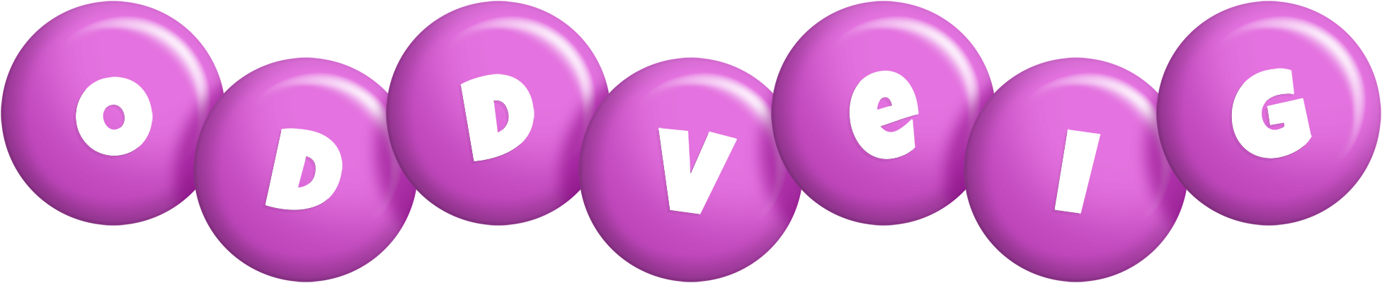 Oddveig candy-purple logo