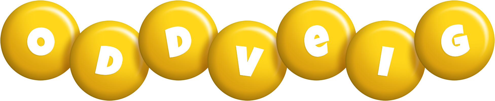 Oddveig candy-yellow logo