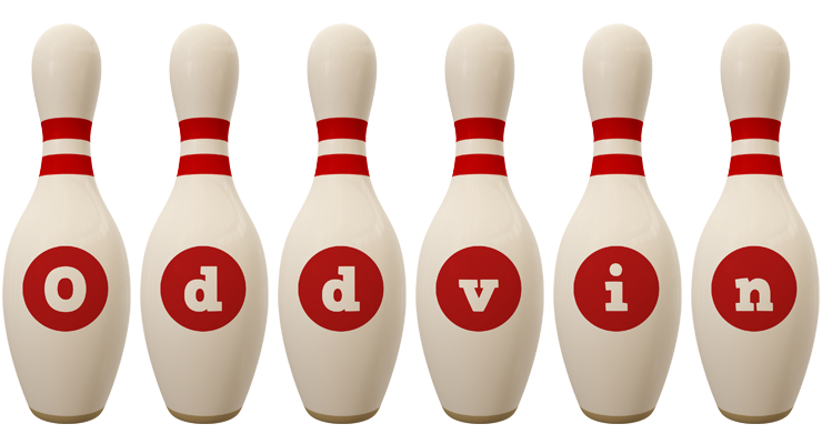Oddvin bowling-pin logo