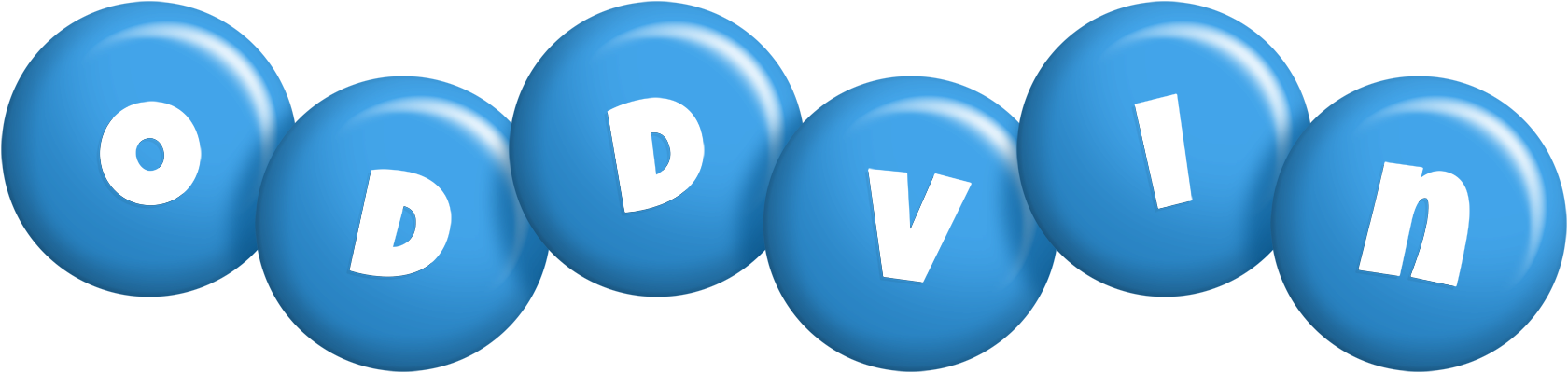 Oddvin candy-blue logo