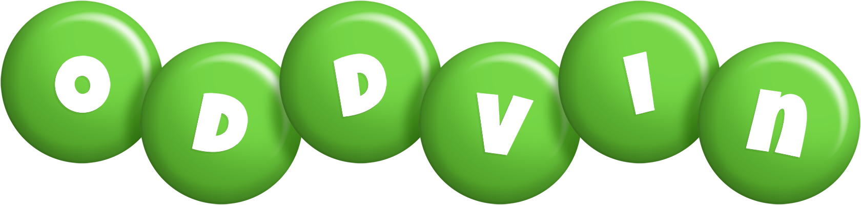 Oddvin candy-green logo