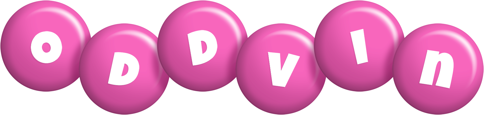 Oddvin candy-pink logo