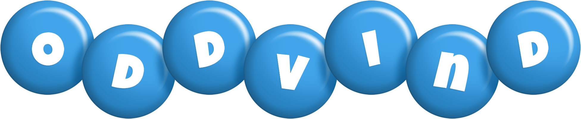 Oddvind candy-blue logo