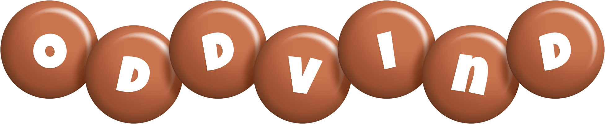 Oddvind candy-brown logo