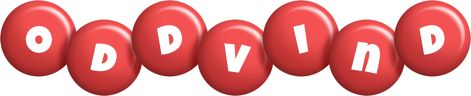 Oddvind candy-red logo