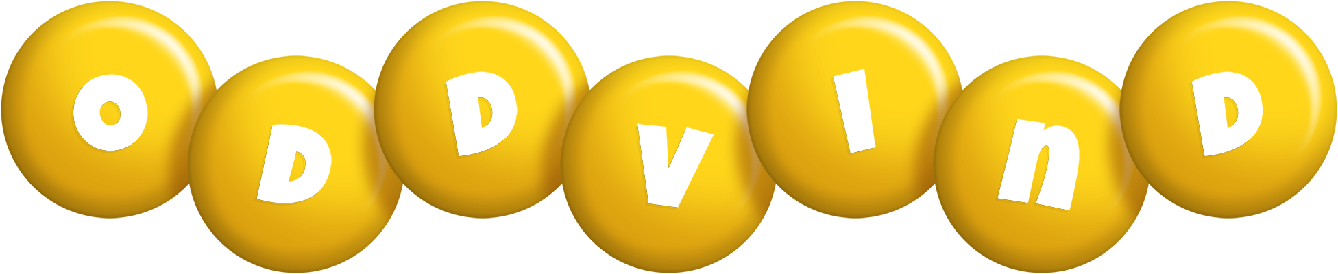 Oddvind candy-yellow logo