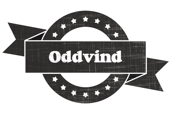 Oddvind grunge logo