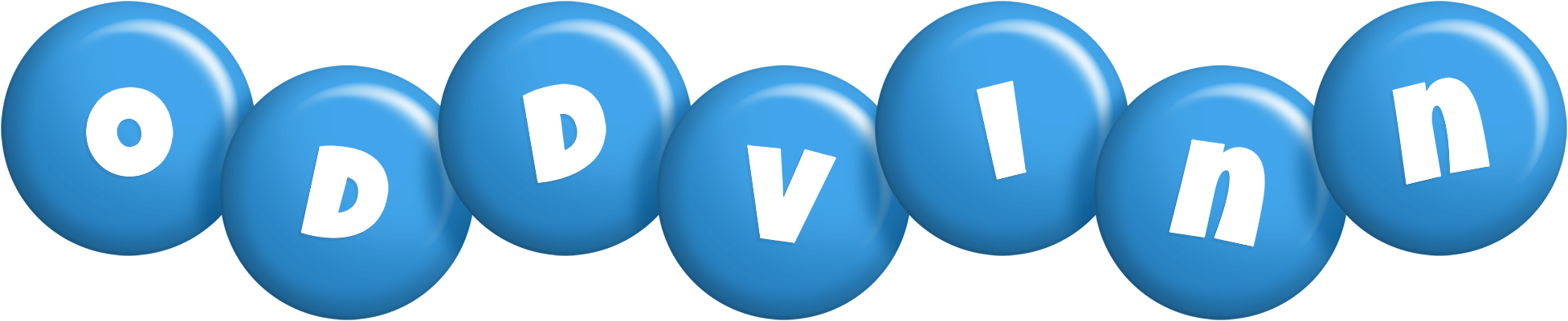 Oddvinn candy-blue logo