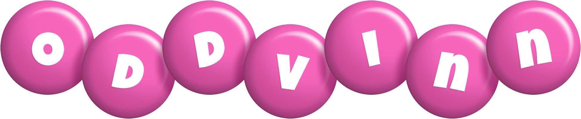 Oddvinn candy-pink logo