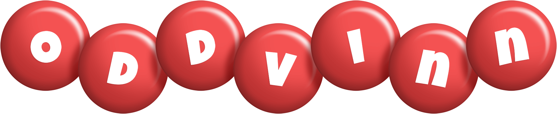Oddvinn candy-red logo