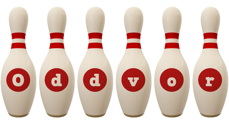 Oddvor bowling-pin logo