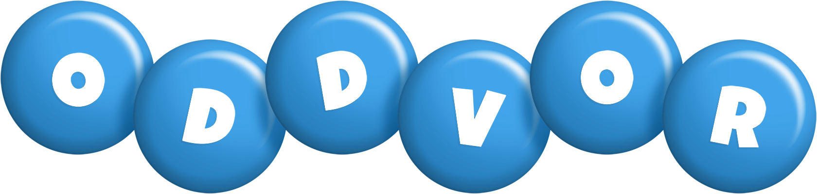 Oddvor candy-blue logo