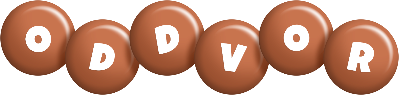 Oddvor candy-brown logo