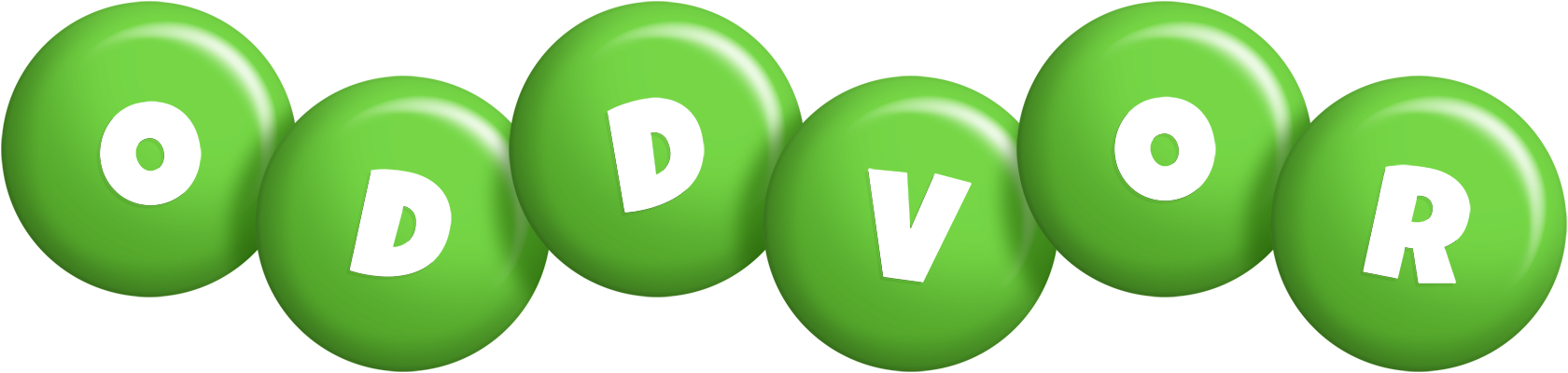 Oddvor candy-green logo