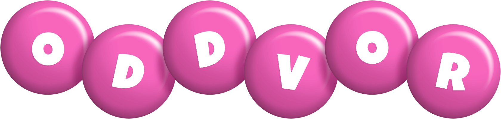 Oddvor candy-pink logo