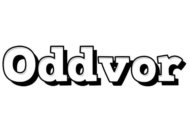 Oddvor snowing logo