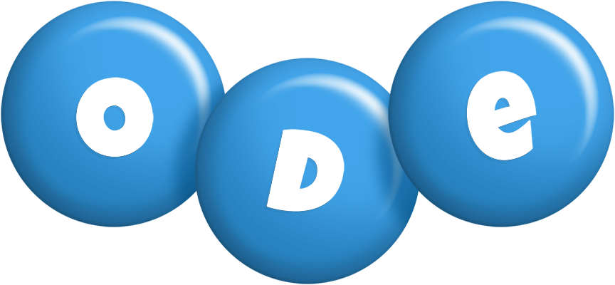 Ode candy-blue logo