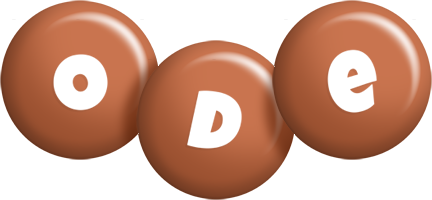 Ode candy-brown logo