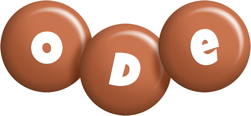 Ode candy-brown logo
