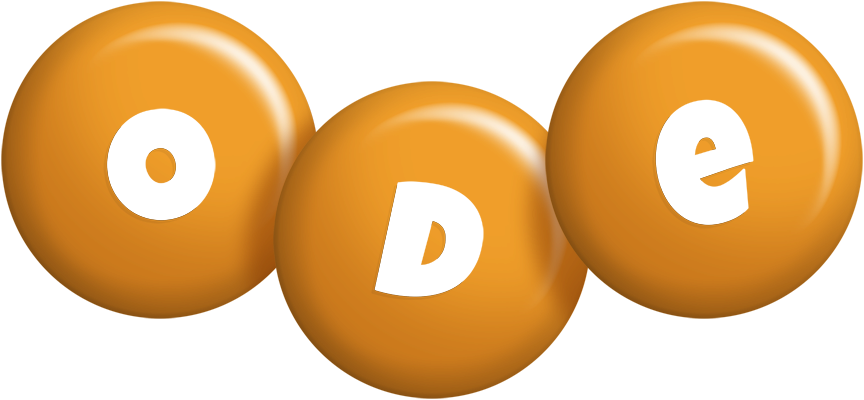 Ode candy-orange logo