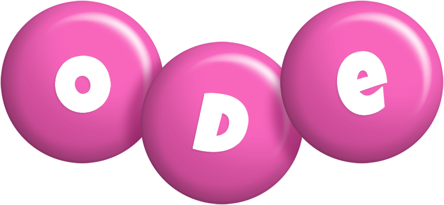 Ode candy-pink logo