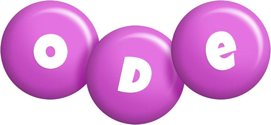 Ode candy-purple logo