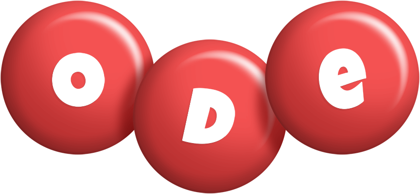 Ode candy-red logo